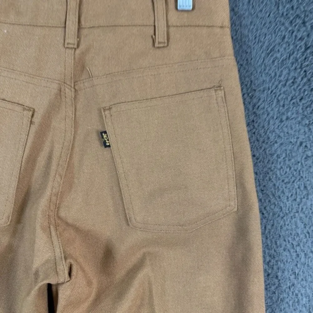 Vtg Levis Pants Mens 30x31 Brown Bootcut Big E Sta-Prest Made in USA 1970s